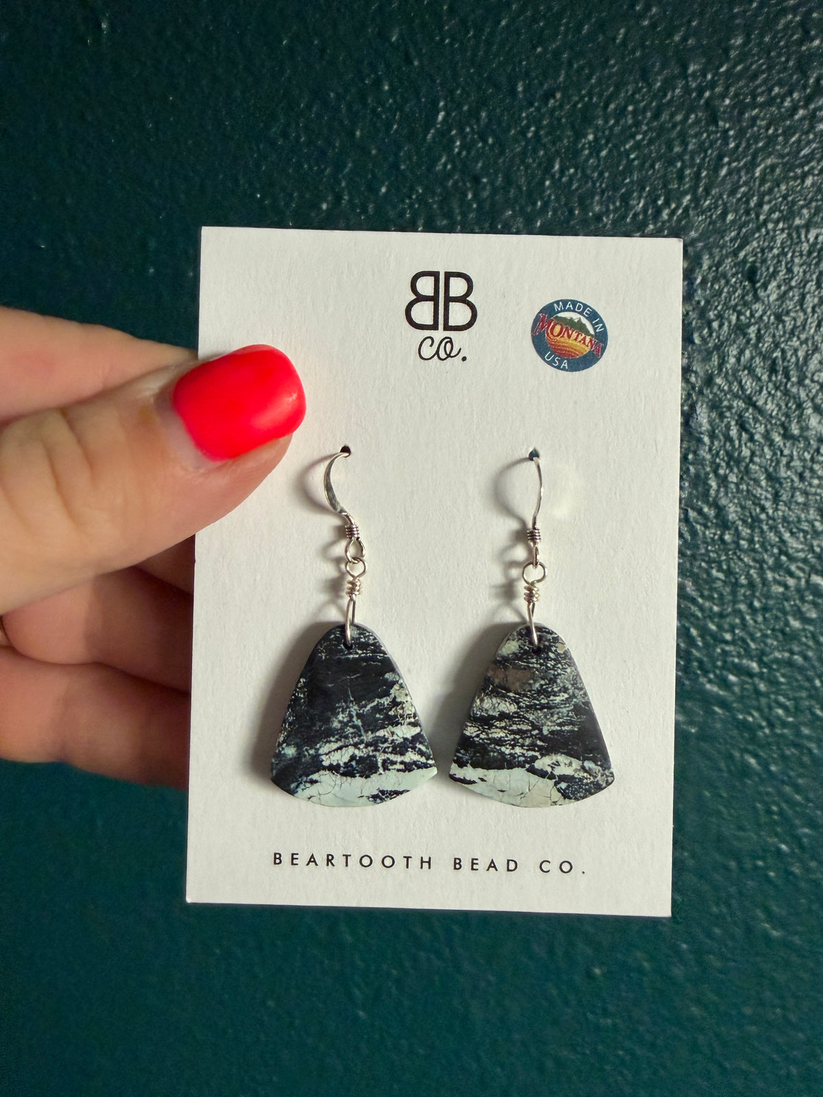 Lavender Hubei Slab Earrings
