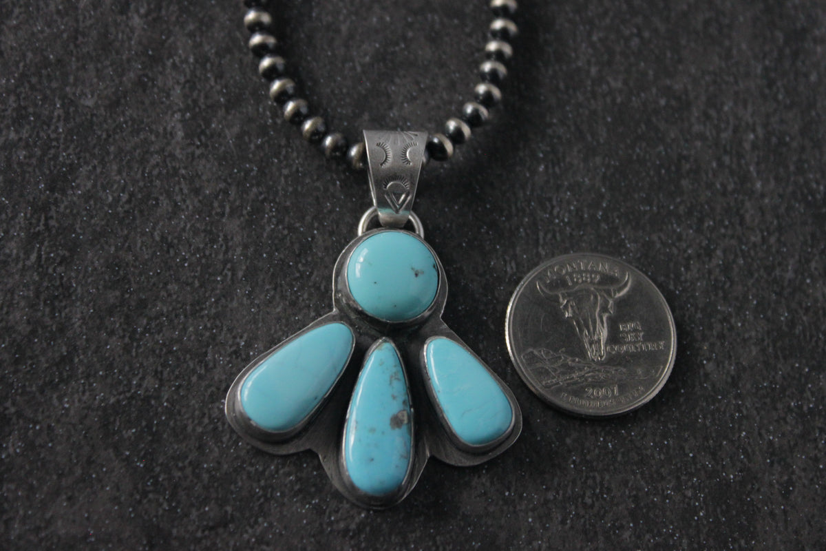 Turquoise Cluster Pendant
