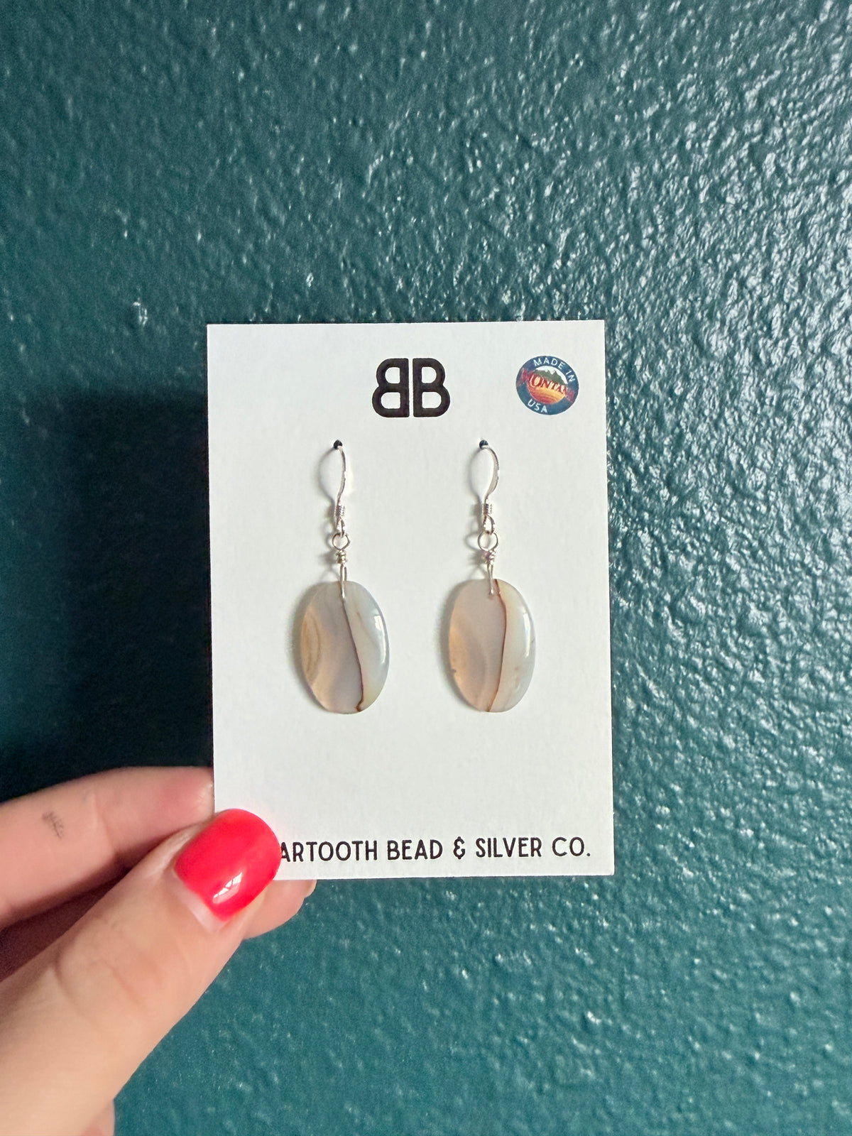 MT Agate Slab Earrings 1
