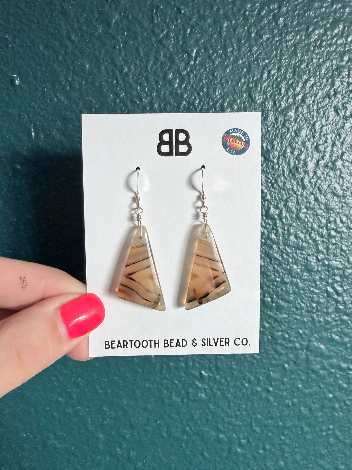 MT Agate Slab Earrings 2