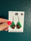 Chrysoprase Slab Earrings